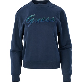 Guess dámská mikina CN SHINY Sweatshirt W3BQ12KBKM0-G7P1 tmavě modrá