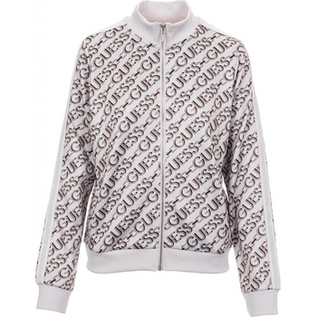 Guess dámská mikina Dorene s logem na zip béžová