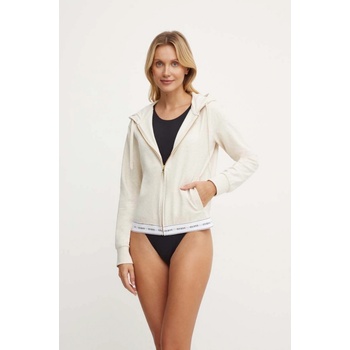 Guess mikina dámská s kapucí melanžová O3YQ00 KBS91 O3YQ00.KBS91 růžová