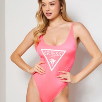 Guess one piece růžové