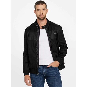 Guess pánská koženková bunda Travis černá