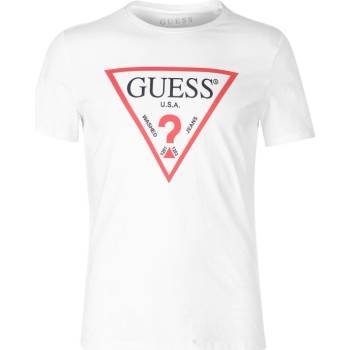 Guess pánské triko Logo OriGinal Bílé