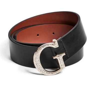 Guess pásek Rhinestone G Logo černý