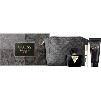 Guess Seductive Noir Woman balzám 100 ml + EDT 15 ml + kosmetická taštička + EDT 75 ml