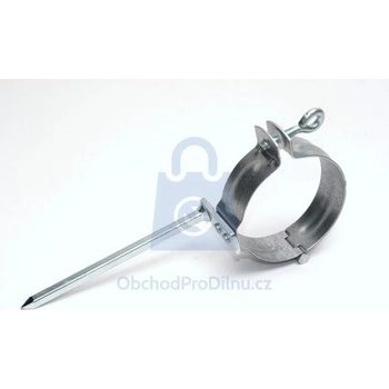 Gutta Objímka okapového svodu pozink pro pozinkované okapové svody FeZn 80 / 140 mm, stříbrná