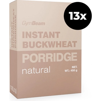 GymBeam Instantní pohanková kaše bez příchuti 13 x 450 g