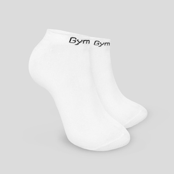 GymBeam ponožky Ankle Socks 3Pack White bílá
