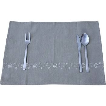 H&D prostírání tisk velikonoce šedá 35x50cm