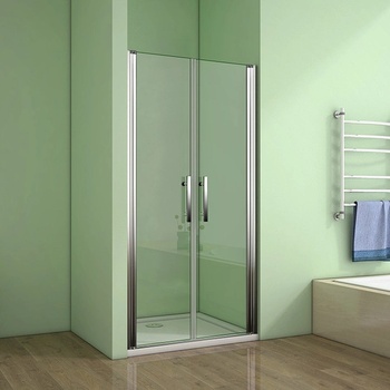 H K Sprchové dveře MELODY D2 90 dvoukřídlé 86-90 x 195, čiré sklo