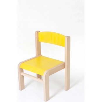 Hajdalánek Dětská židle Luca žlutá 31 cm