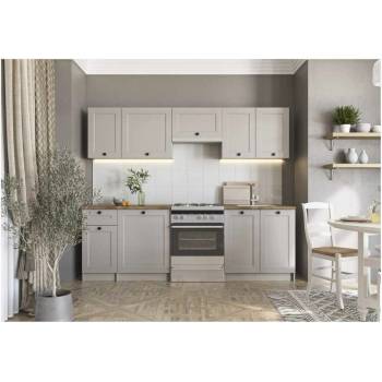 Halmar Kuchyňská linka Nadja 240 krémová / ořech