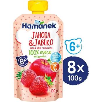 Hamánek kapsička Jahoda a jablko 8 x 100 g