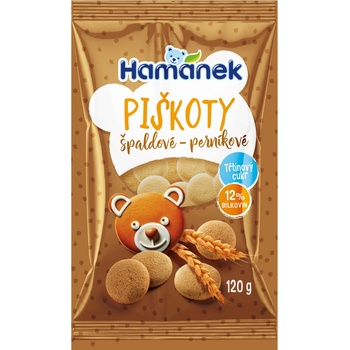 Hamánek Piškoty špaldové perníkové 120 g