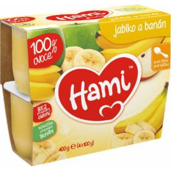 Hami 100% ovoce Jablko banán 4 x 100 g