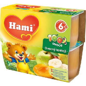 Hami 100% Ovocný koktejl 4 x 100 g