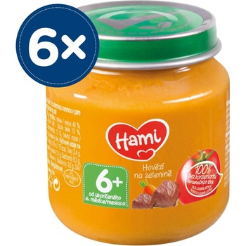 Hami Hovězí na zelenině 6 x 125 g