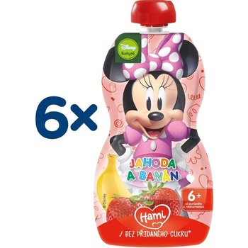 Hami kapsička ovocná Minnie Jahoda a banán 6 x 110 g