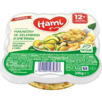 Hami Mini-makaróny se zeleninou a smetanou 230 g