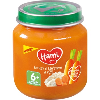 Hami Mrkev s kuřetem a rýží 125 g