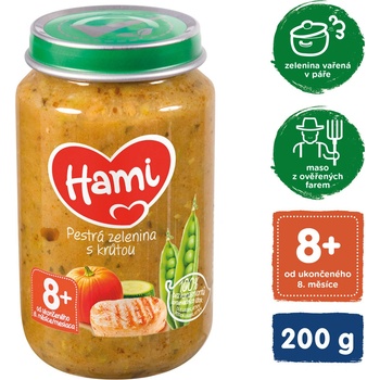 Hami Pestrá zelenina s krůtou 200 g