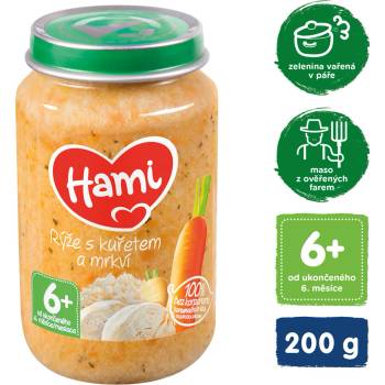 Hami Rýže s kuřetem a mrkví 200 g