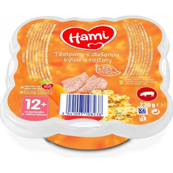 Hami talířek Těstoviny s dušenou kýtou a rajčaty 230 g