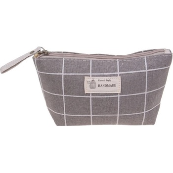 Handmade Kosmetická taška šedá kostka
