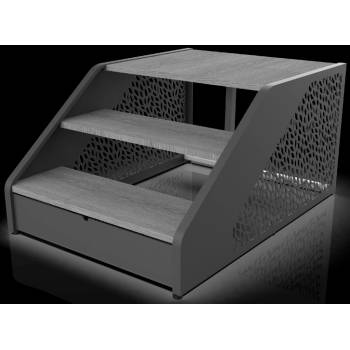 Hanscraft Poolex Wood Schůdky šedé 173114