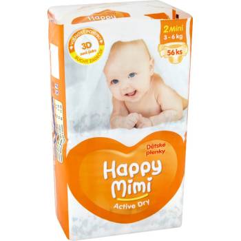 Happy mimi active dry Mini 1 3-6 kg 56 ks