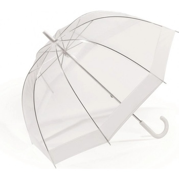 Happy Rain 40974 deštník holový průhledný bílý