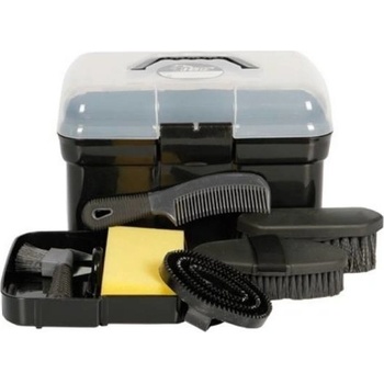 HARRY'S HORSE Box na čištění a sada kartáčů černý