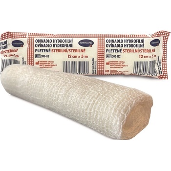 Hartmann-Rico Obin. hydrofil.pletené sterilní 12cm x 5m 3004120