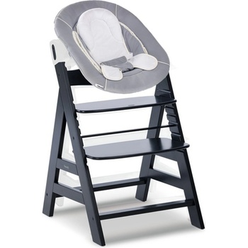 Hauk Alpha+ dřevěná +novorozenecký Newborn set Black Grey