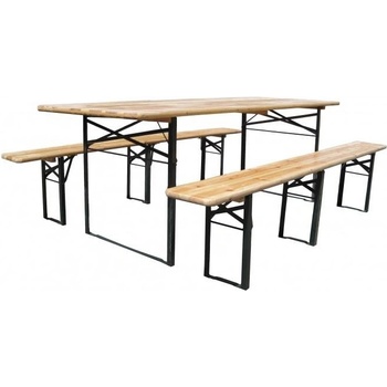 Hawaj Pivní set 220 x 70 x 25 cm 3 nohy na lavici