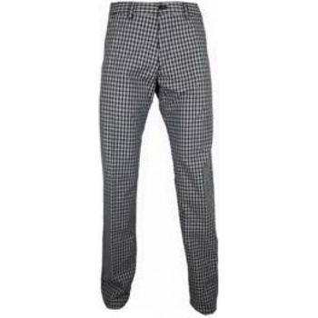 HB kalhoty Henus 5-W bílo kostka hnědé