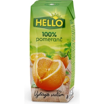Hello Pomeranč 100% 18 x 250 ml