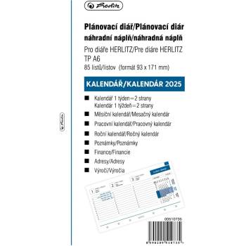 Herlitz A6 týdenní 2025
