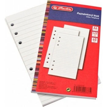 Herlitz náplň A6 blok linka 3x50 listů