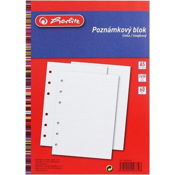 Herlitz náplň TP A5 blok linka 50 listů