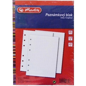 HERLITZ poznámkový blok do kroužkového diáře TP A6