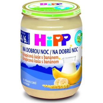 Hipp Bio Dobrou noc Krupicová s banánem 6 x 190 g