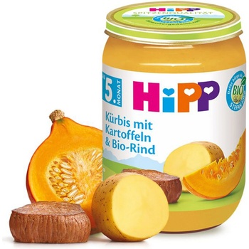 HiPP BIO Dýně brambory a hovězí maso 190 g