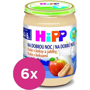 Hipp Bio na dobrou noc krupicová s banánem 6 x 190 g