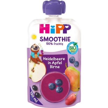 HiPP BIO Smoothie Jablko-Hruška-Borůvky 120 ml