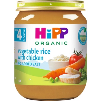 HiPP BIO Zelenina a rýže s kuřecím masem 6 x 125 g