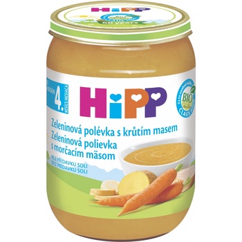 HiPP Bio zeleninová polévka s krůtím masem 190 g