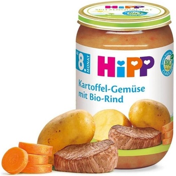 HiPP brambory zelenina a hovězí maso 220 g