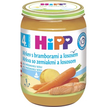 HiPP Mrkev s bramborami a lososem 6 x 190 g