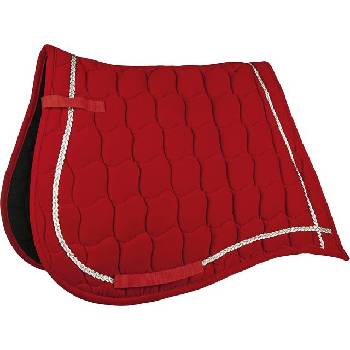 HKM Antik podsedlová deka sametová červená