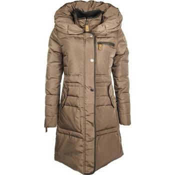 HKM Dlouhý kabát CHAMPAGNE karamel